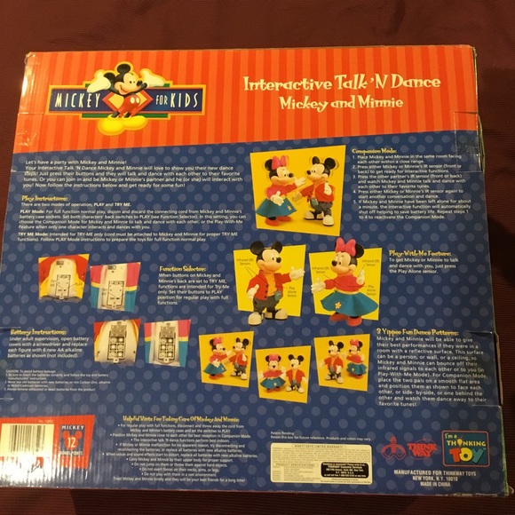 Disney Interactive Talk & Dance Mickey & Minnie, NIB, approx 15” figures, rare - Picture 5 of 7